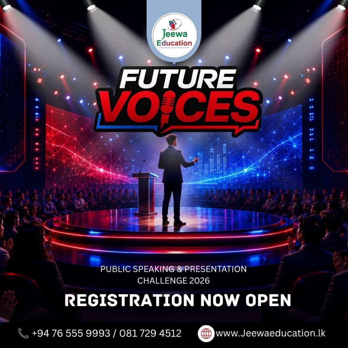 Future Voices 2026 competition flyer