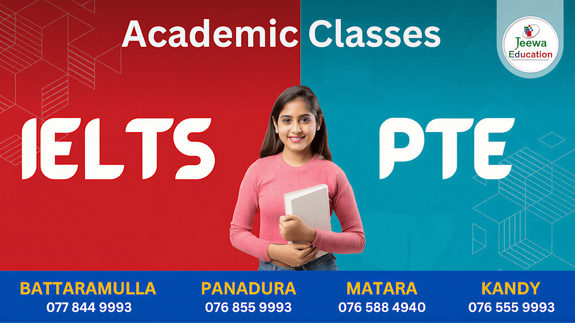 Students preparing for IELTS and PTE classes
