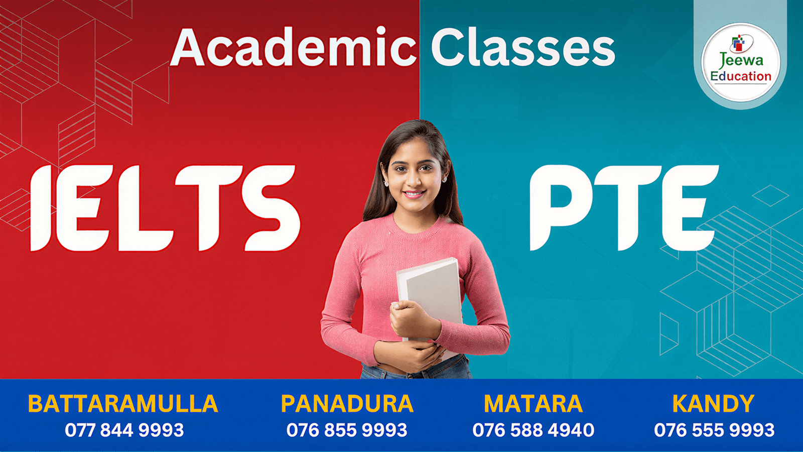 Students preparing for IELTS and PTE classes